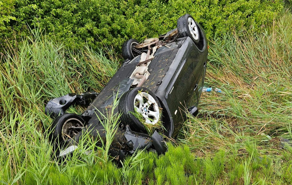 Verkehrsunfall auf der A20 bei Tribsees BMW